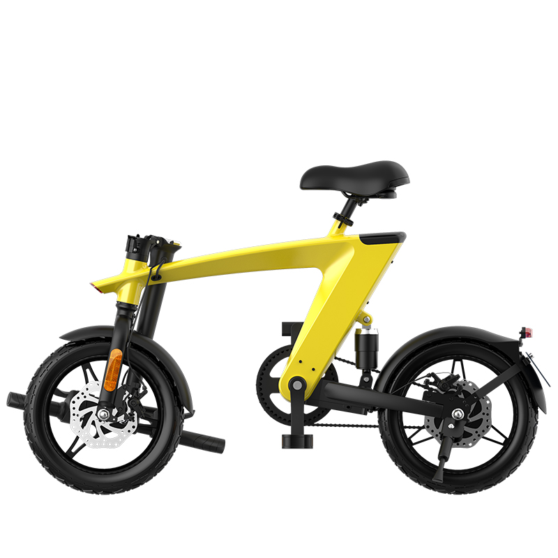 The Max foldable E-Bike Solarbeam Yellow  Range 35km - Top Speed 25km/h